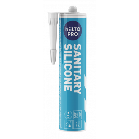 Kiilto san.silikoon 43 helehall 310ml